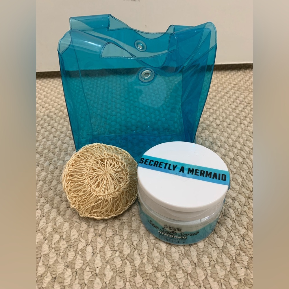 NWT Rare Victoria Secrets PINK Sea Salt Ocean Extract Exfoliating Body Scrub